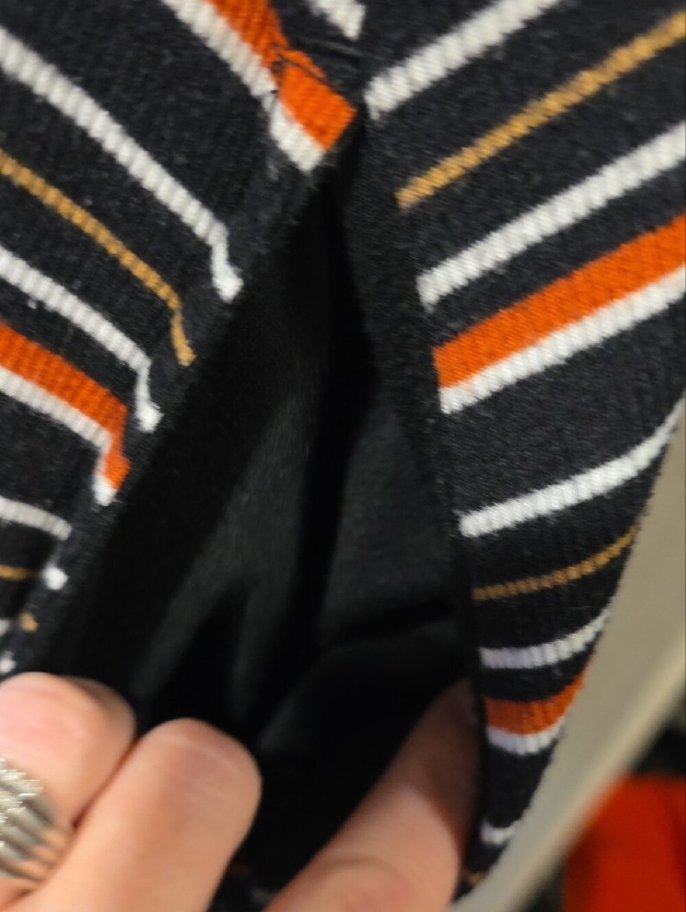wild fable Black, White & Rust Striped Scoop Tank Dress - Picture 5 of 7